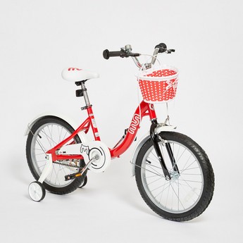 Chipmunk 18-inch Bicycle with Training Wheels and Basket
