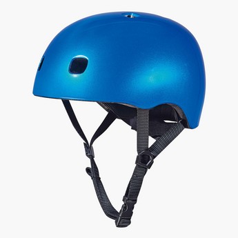 Micro Metallic Helmet with Adjustable Buckle Strap Closure