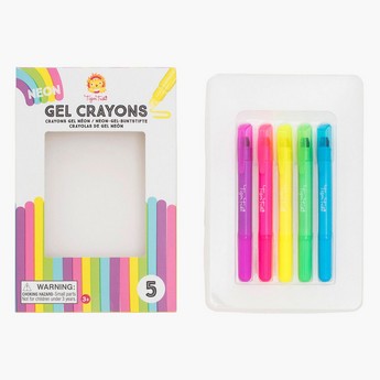 Tiger Tribe Neon Gel Crayons - 5 Pieces