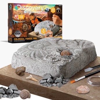 Discovery Mind Blown 15-Piece Colossal Fossil Dig Excavation Playset