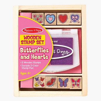 Melissa and Doug Butterfly and Hearts Stamp Set