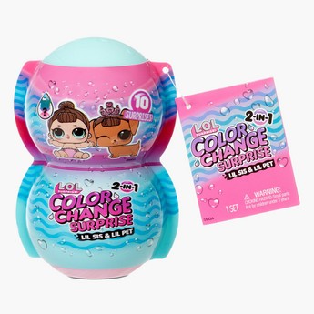 L.O.L. Surprise! Color Change 2-in-1 Lil Sis & Lil Pet Playset