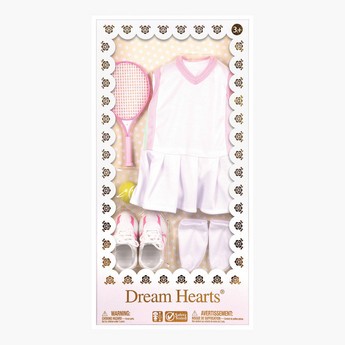 Lotus Dream Hearts Doll Tennis Outfit Set
