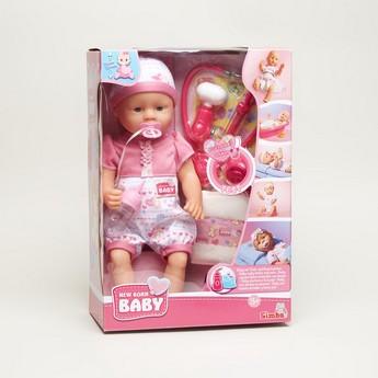 Simba New Born Baby Doll with Doctor Accessories Playset