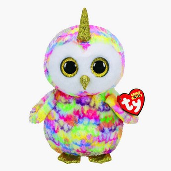TY Beanie Boos Owl with Horn Plush Toy - Medium