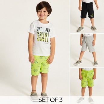 Juniors Assorted Shorts with Drawstring Closure - Set of 3