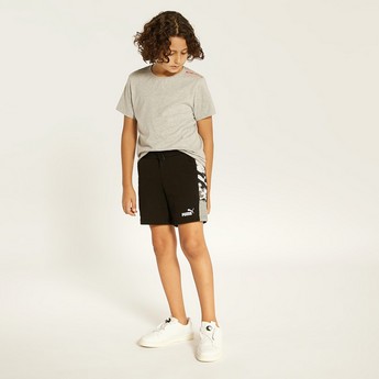 PUMA Panelled Shorts with Drawstring Closure and Pockets