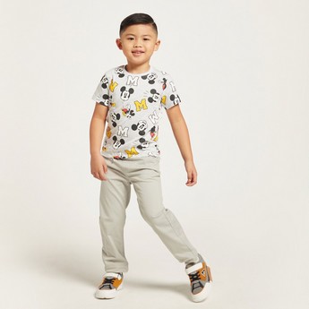 Juniors Solid Pants with Drawstring Closure and Pockets