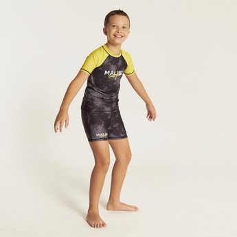 Juniors Printed 2-Piece Rashguard Set