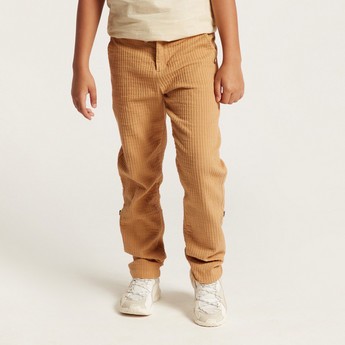 Eligo Textured Pants with Pockets and Drawstring Closure