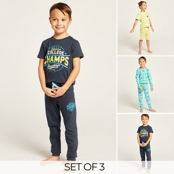 Juniors Printed 6-Piece Pyjama Set