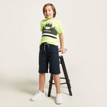 Juniors Solid Shorts with Pockets and Drawstring Closure