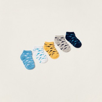 Gloo Printed Ankle Length Socks - Set of 5