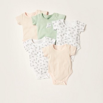 Juniors Assorted Bodysuit with Short Sleeves - Set of 5