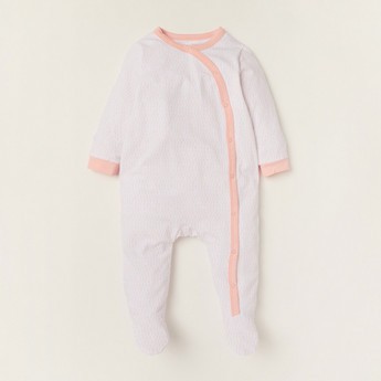 Giggles Printed Closed Feet Sleepsuit with Long Sleeves