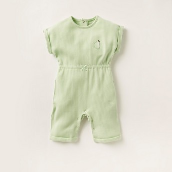 Juniors Ribbed Sleepsuit with Short Sleeves