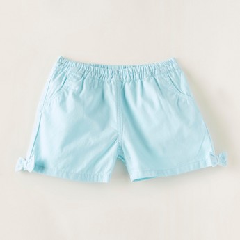 Juniors Solid Shorts with Elasticated Waistband