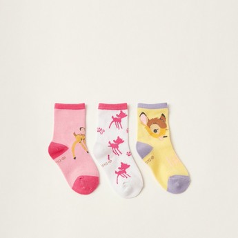 Disney Bambi Print Socks - Set of 3