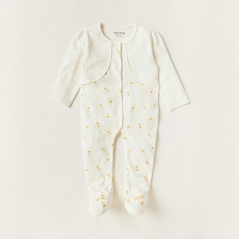 Juniors Printed Sleepsuit with Long Sleeves