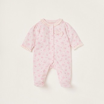 Juniors Printed Sleepsuit with Long Sleeves