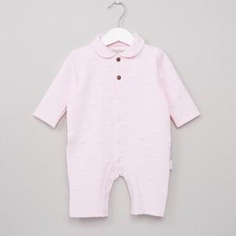 Giggles Jacquard Open Feet Sleepsuit