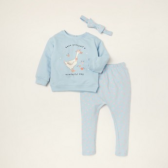 Juniors Printed 3-Piece Clothing Set