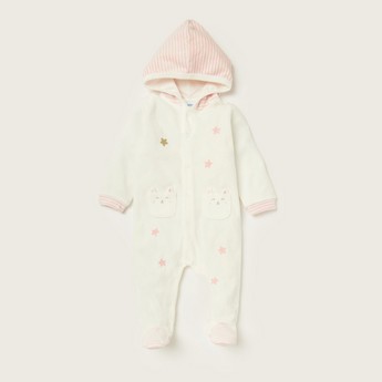 Juniors Printed Sleepsuit with Hood