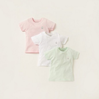 Juniors Solid T-shirt with Short Sleeves - Set of 3