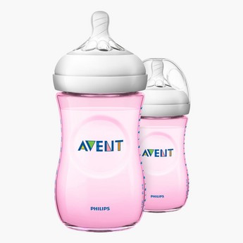 Philips Avent Natural 2-Piece Anti-Colic Feeding Bottle Set - 260 ml