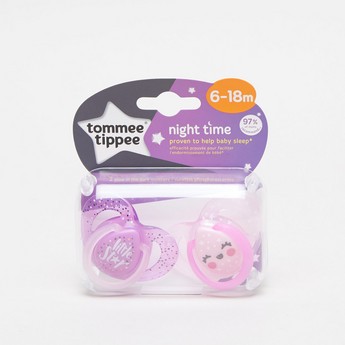 Tommee Tippee Glow In The Dark Soother - Set of 2