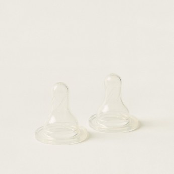 Dr. Brows Natural Flow Bottle Nipples - Set of 2