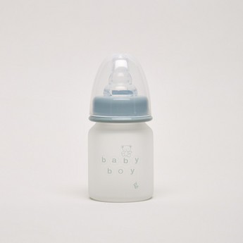 Giggles Glass Feeding Bottle with Silicone Sleeve - 50 ml