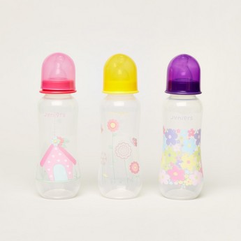 Juniors Round 3-Piece Feeding Bottle Set - 250 ml