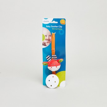 Juniors Soother Clip with Soft Rattle