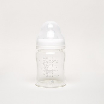 Giggles Printed Glass Feeding Bottle - 120 ml