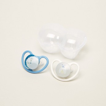 NUK Space Night 2-Piece Soothers - 6-18 Months