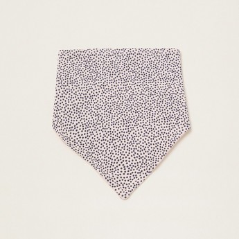 Love Earth Polka Dots Print Bandana Organic Organic Bib