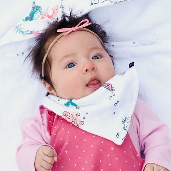 Bebe Au Lait Printed Bandana Bib