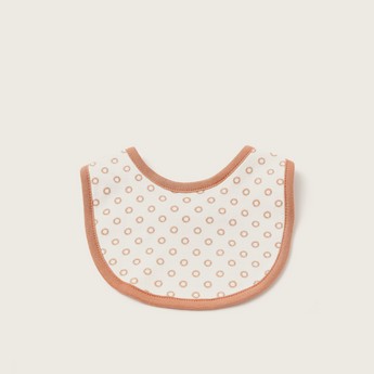 Juniors All-Over Printed Bib with Press Button Closure