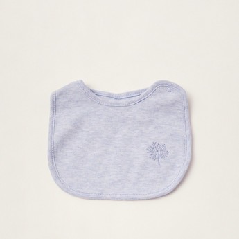 Juniors Solid Bib with Press Button Closure