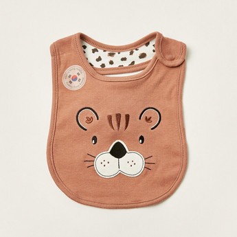 Juniors Printed Bib with Button Closure