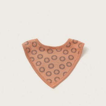 Juniors All-Over Printed Bib with Press Button Closure