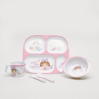 Dora The Explorer Print 5-Piece Dinner Set