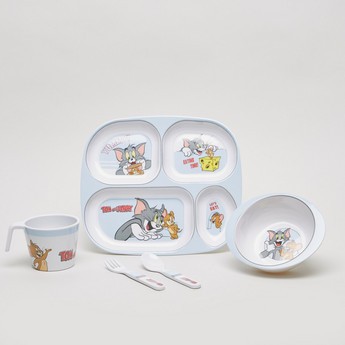 Tom and Jerry Print 5-Piece Dinner Set