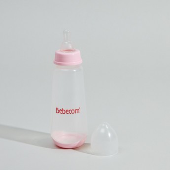 Bebecom Plastic Feeding Bottle Silicone Nipple - 250 ml