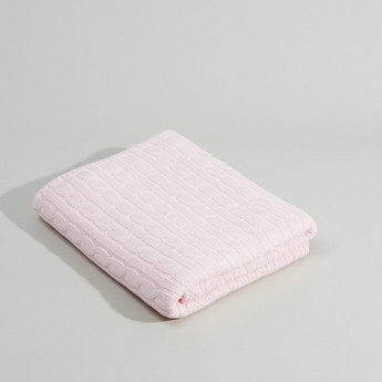 Juniors Knitted Sherpa Blanket - 76x100 cms