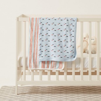 Juniors Printed 2-Piece Receiving Blanket Set - 70x70 cms