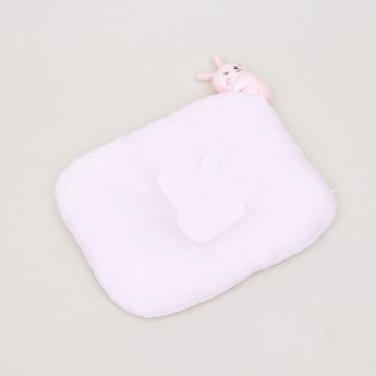 Juniors Textured Pillow with Bunny Applique Detail