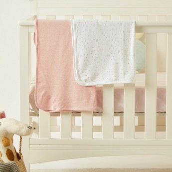 Juniors Assorted 2-Piece Receiving Blanket Set - 70x70 cms