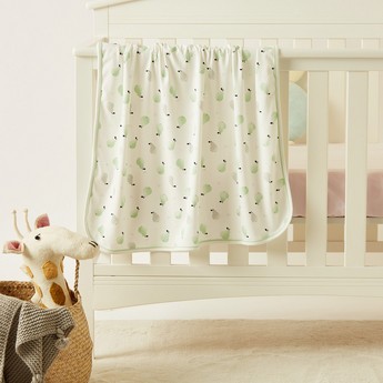 Juniors All-Over Pear Print Receiving Blanket